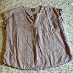 Como Vintage Linen Mix Top